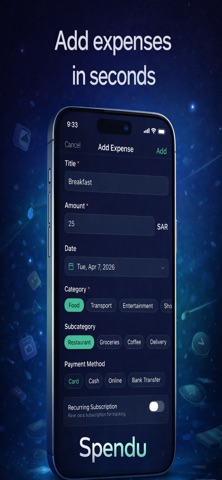 Spendu App screenshot