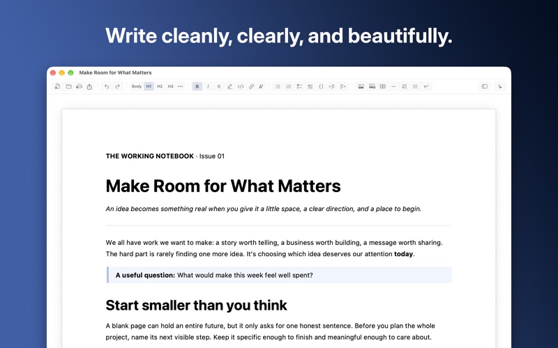 Downword: Writing App screenshot 2