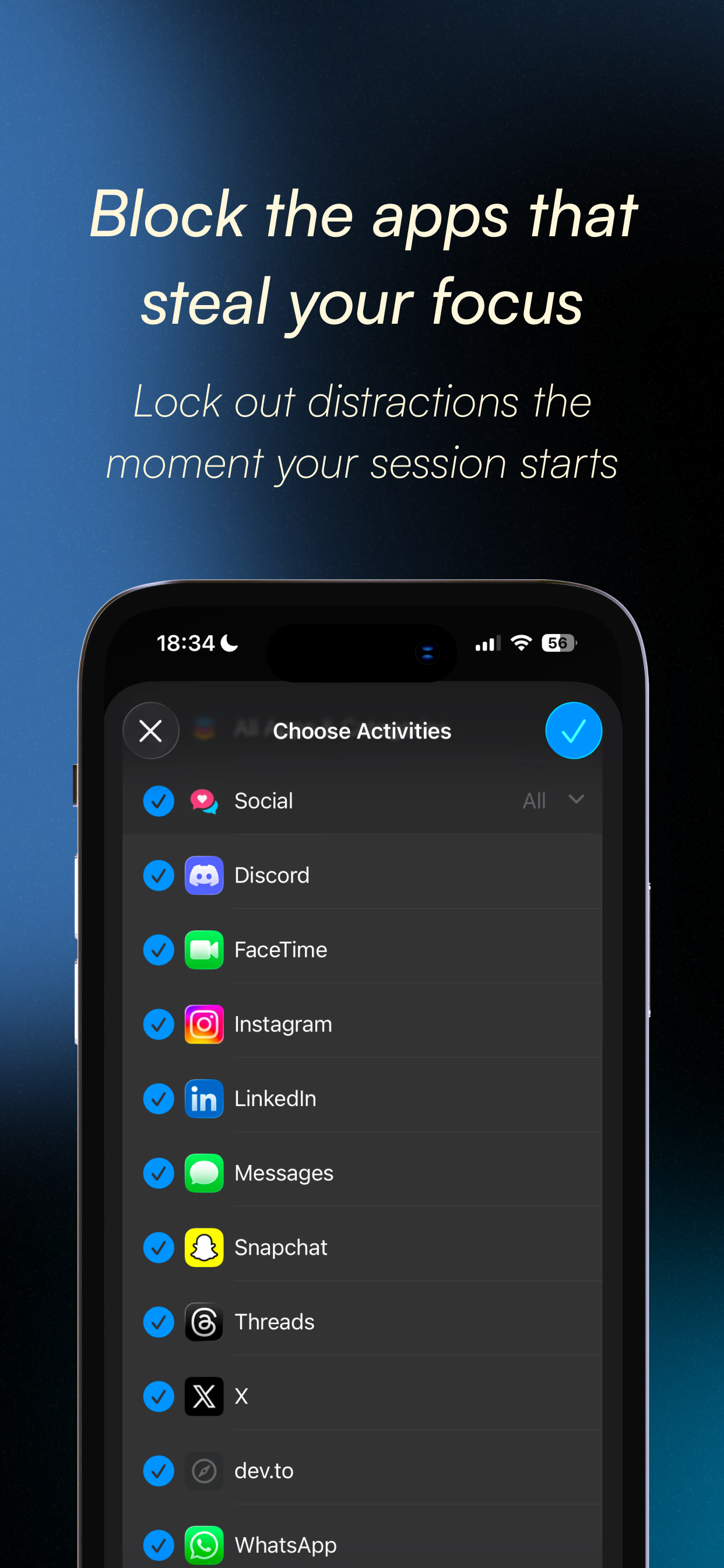 Hush: Focus & Pomodoro Timer