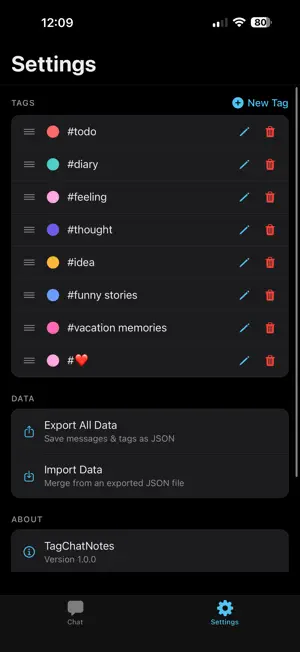 TagChatNotes screenshot 3