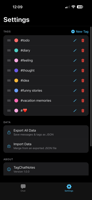 TagChatNotes Screenshot 3 of 3