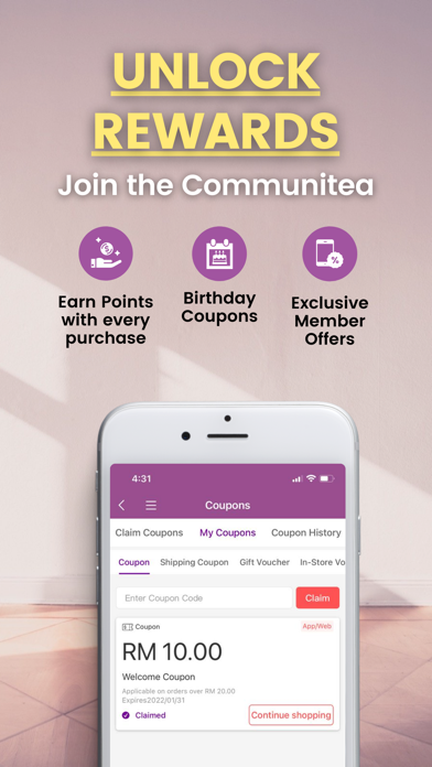 Purple Cane iPhone screenshot 2 - Shopping app