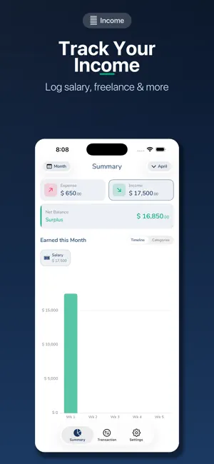 The MoneyTracker screenshot 1