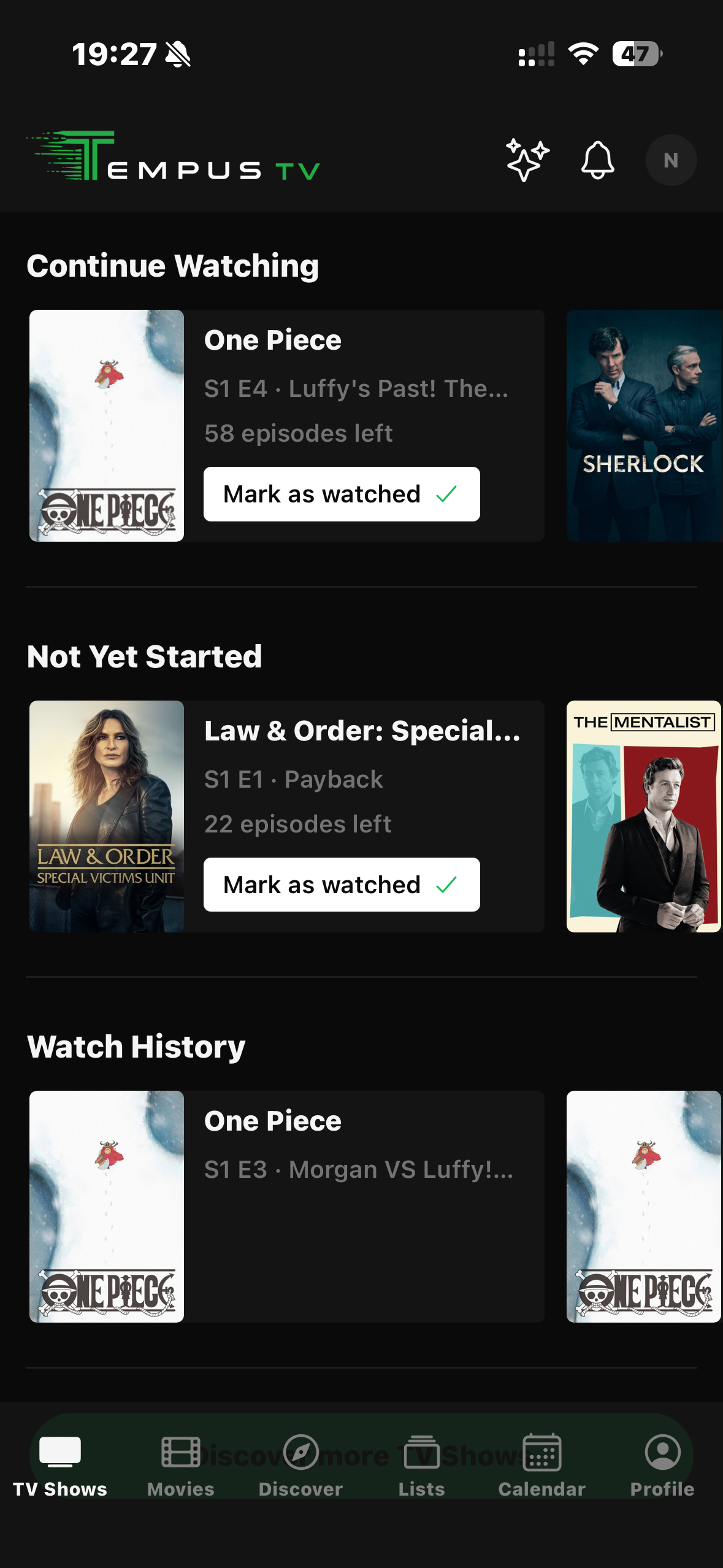Tempus TV screenshot 2