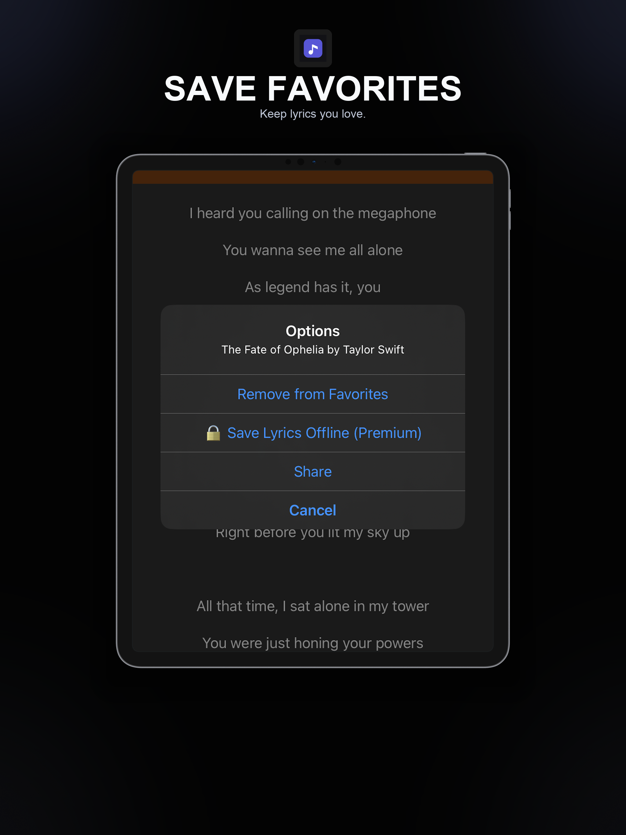 Lyrics Finder: Song Search