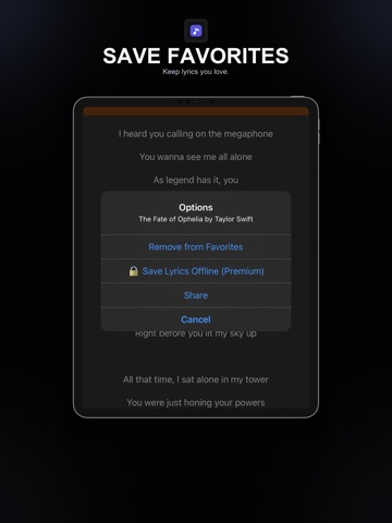 Lyrics Finder: Song Search ipad screenshot 4