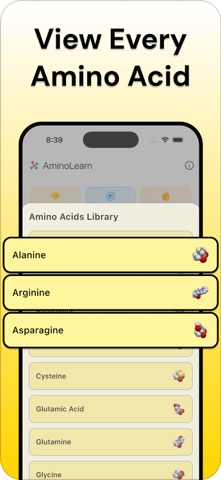 Amino Acid Quiz - AminoLearn screenshot