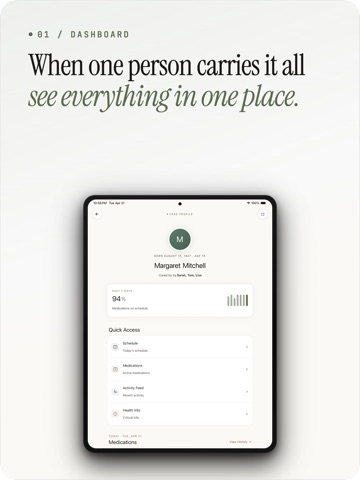 CircleCare: Family Caregiver iPad screenshot