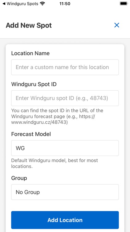 Windguru Spots: Wind Forecasts
