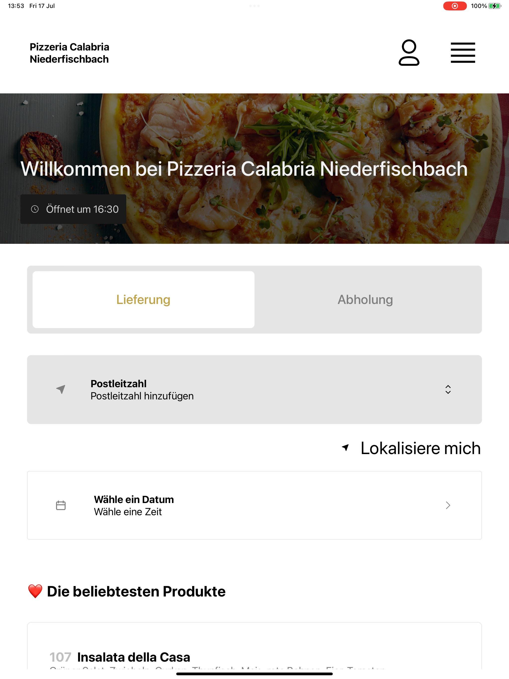 Pizzaservice Calabria screenshot 6