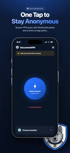 SecuremeVPN - Fast Private VPN screenshot 1