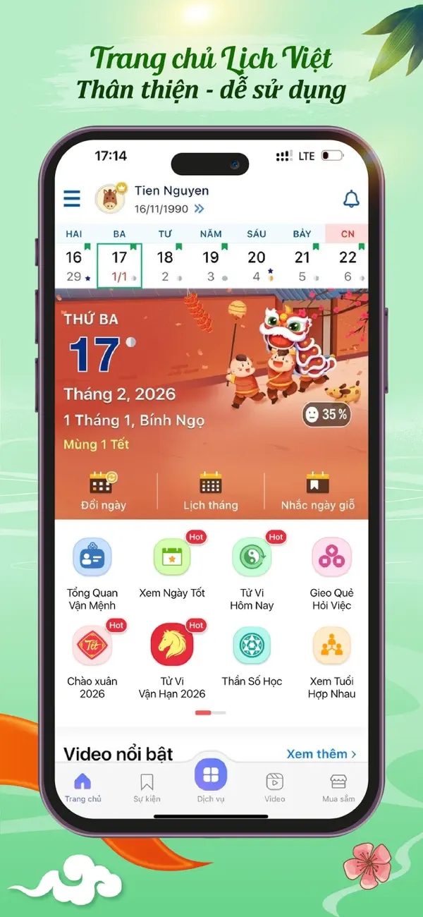 Screenshot #2 pour Lịch Vạn Niên 2026, Lịch Việt