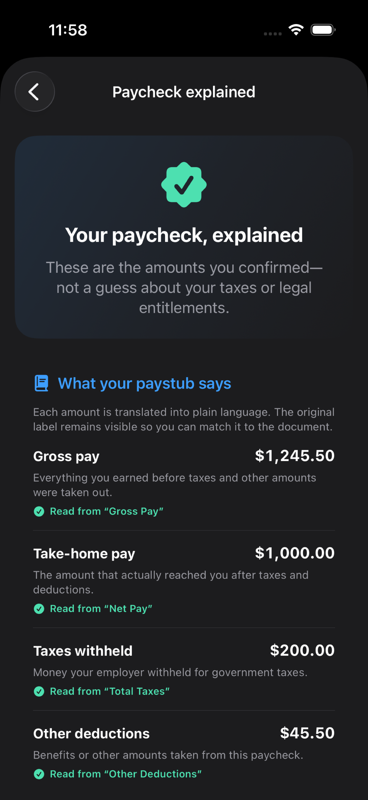 Paycheck Radar: Pay Tracker screenshot 2