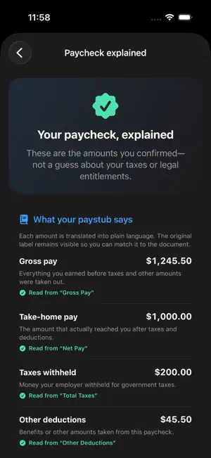 Paycheck Radar: Pay Tracker screenshot 2