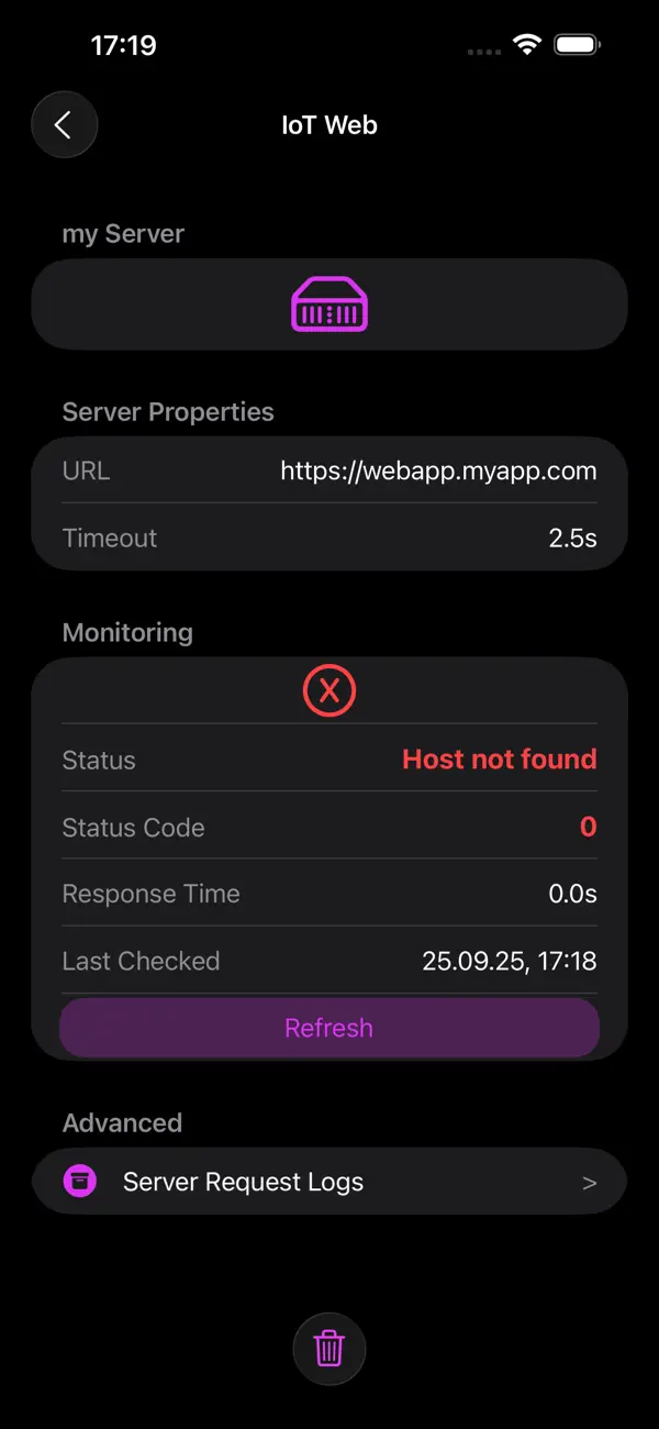 #4. WebServerMonitor (iOS) Av: Johannes Kinzig
