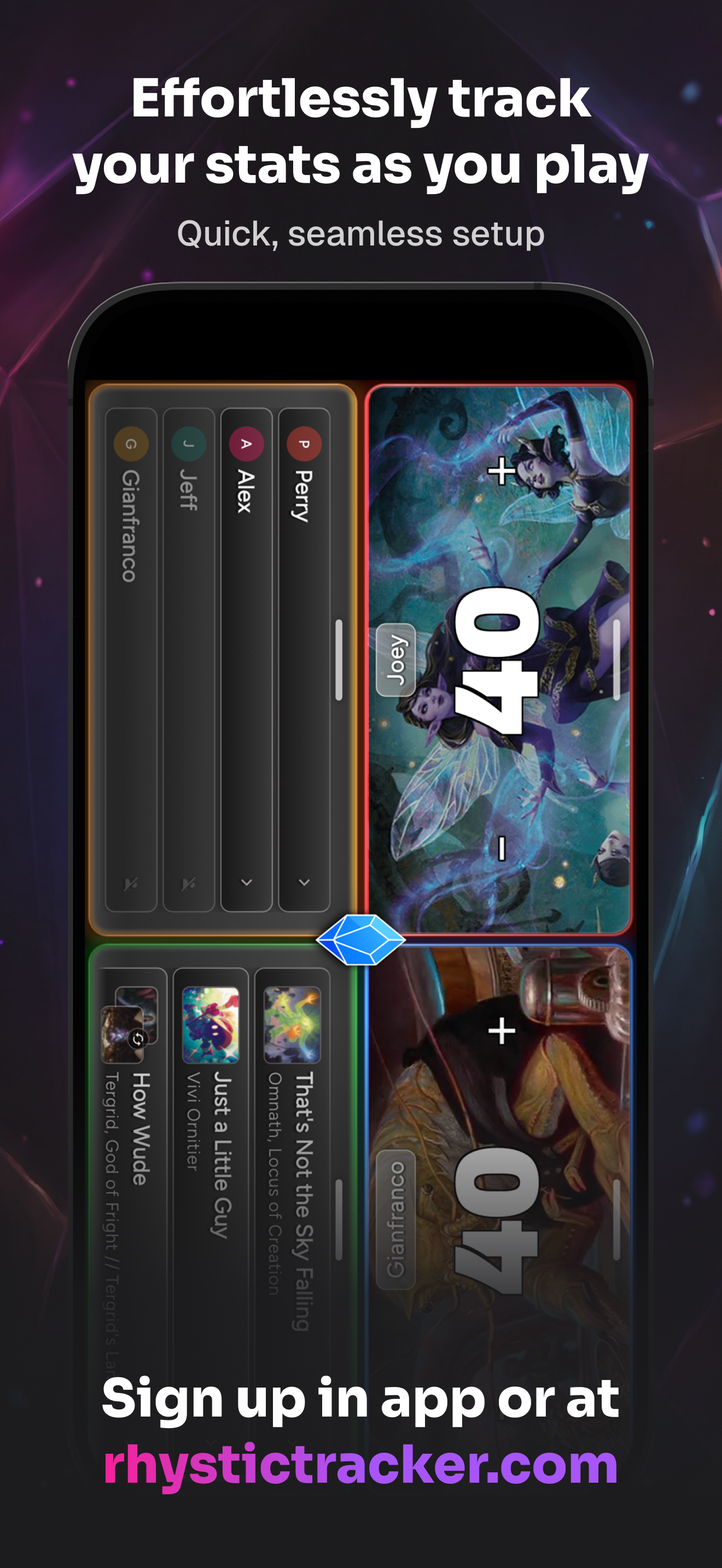 Rhystic: MTG EDH Life Counter screenshot 2
