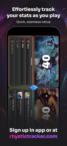 Rhystic: MTG EDH Life Counter screenshot