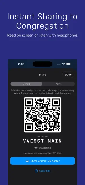 ChurchLingual: Live Translate screenshot 4