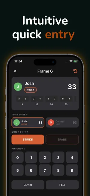 Bowling Score Keeper - PinPro screenshot 3