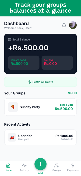 Mini Roommate Expense Tracker Screenshot 1 of 8
