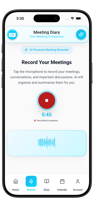 Meeting Diary Screenshot 5 of 8