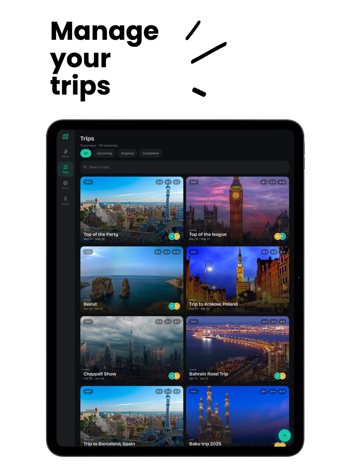 Travel Journal - TripNote ipad screenshot 3