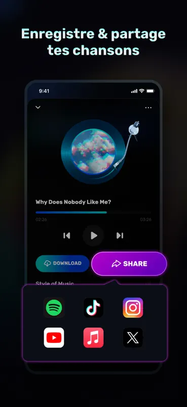 AI Song: IA Musique Créateur screenshot 6 of 7