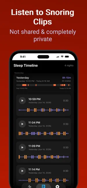 Snore Detector: Track & Nudge screenshot 4