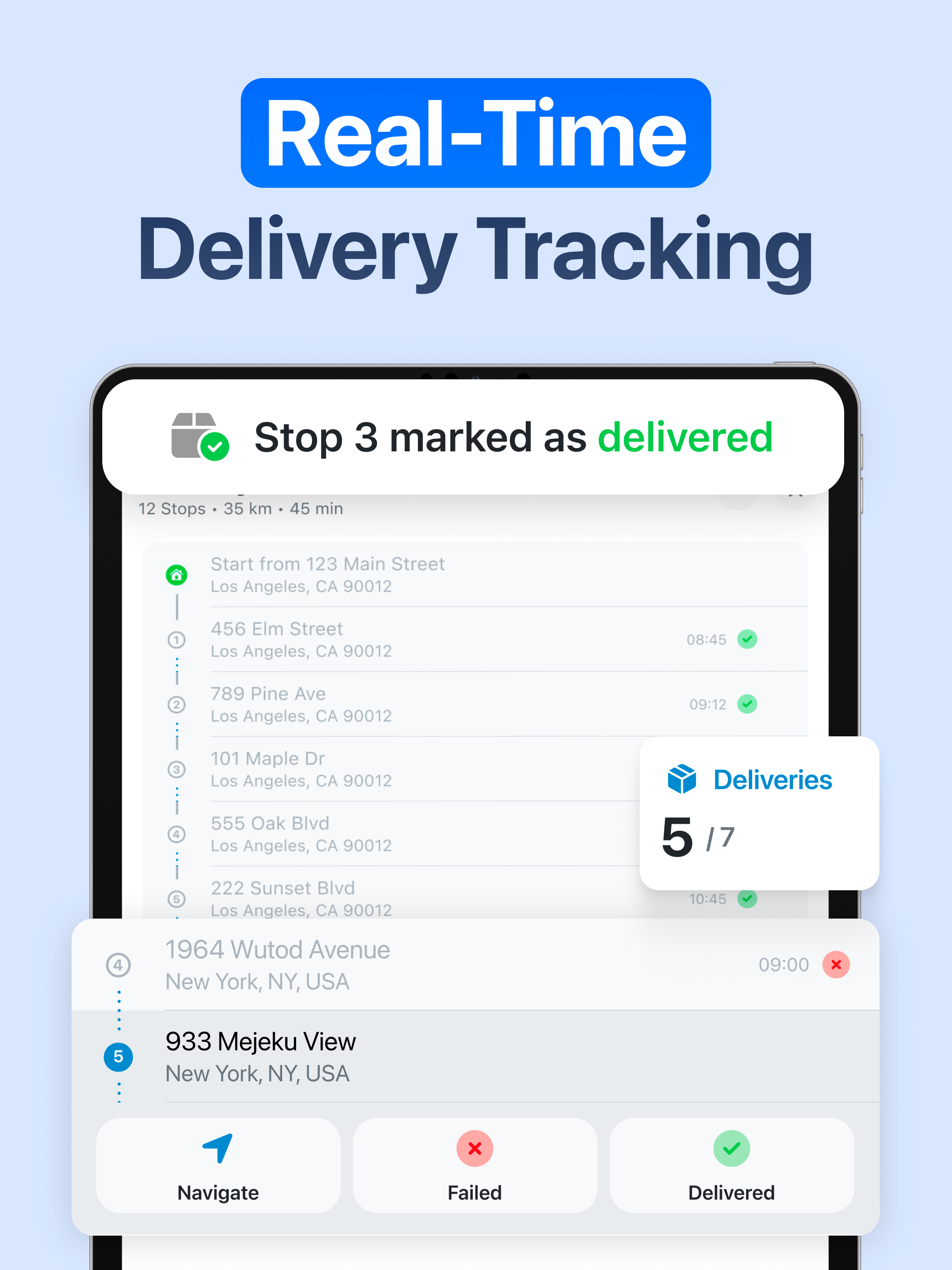 enRoute Delivery Route Planner