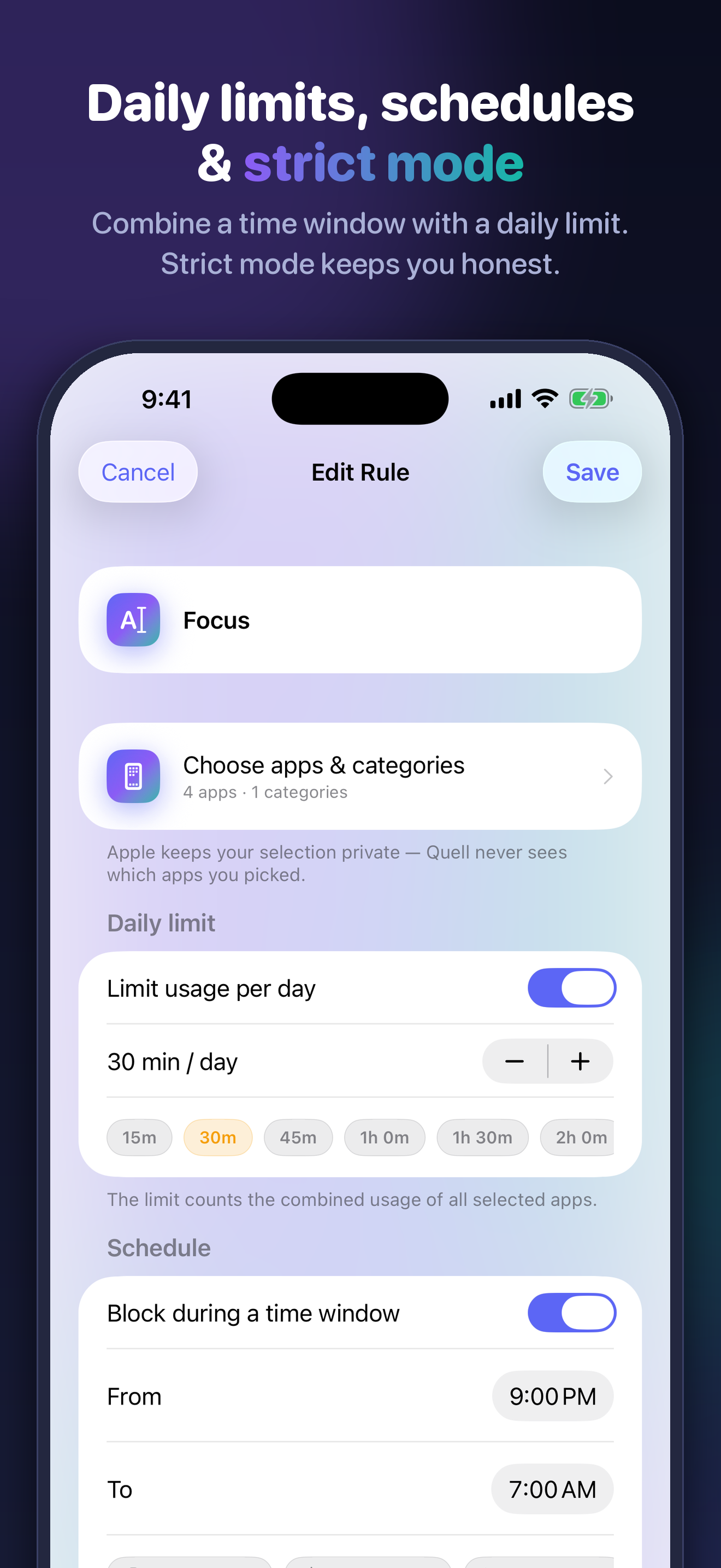App Blocker & Focus: Quell screenshot 4