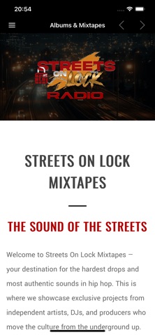 Streets On Lock Radio iPhone screenshot