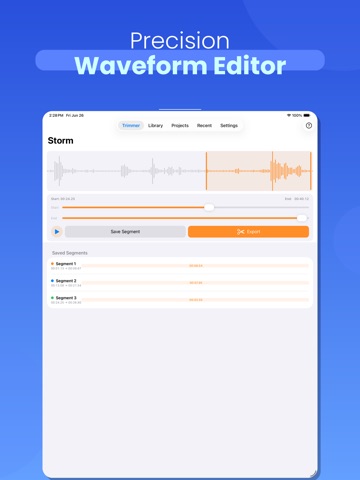 eMp3 Trim & Export Audio Clips