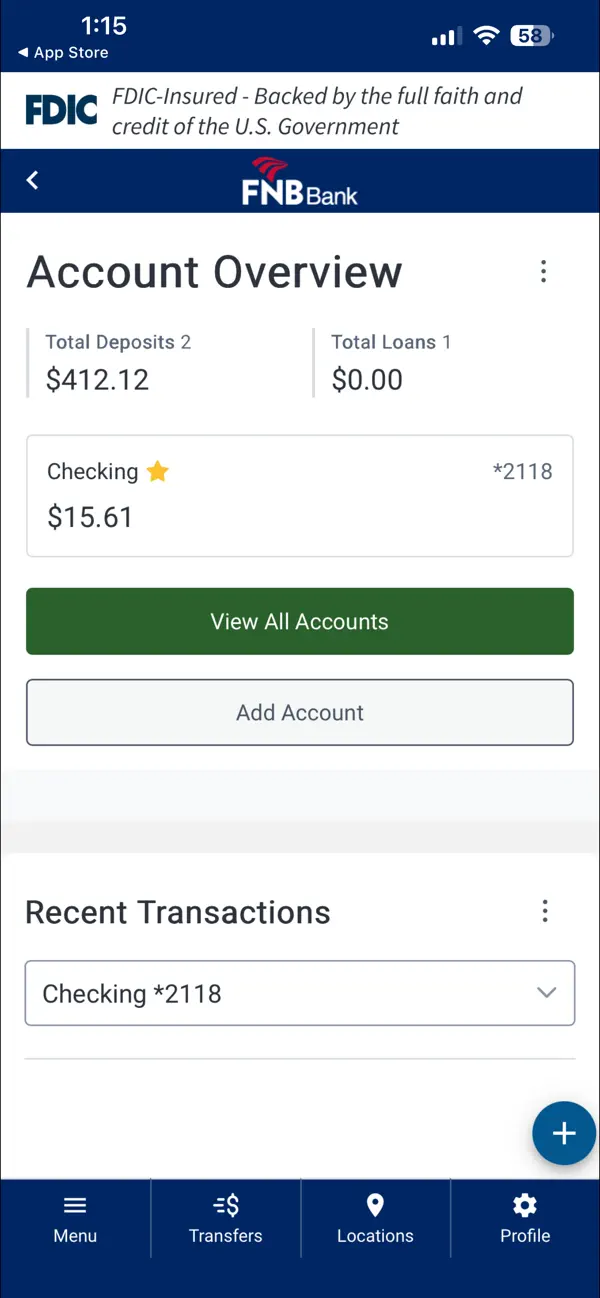 Screenshot #2 pour FNB Bank Mobile Banking