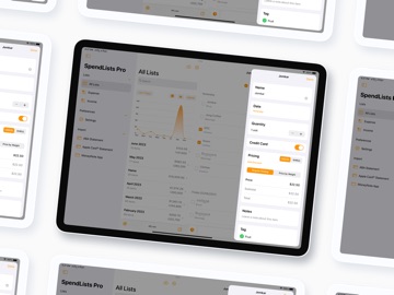 SpendLists: Income Tracker iPad screenshot
