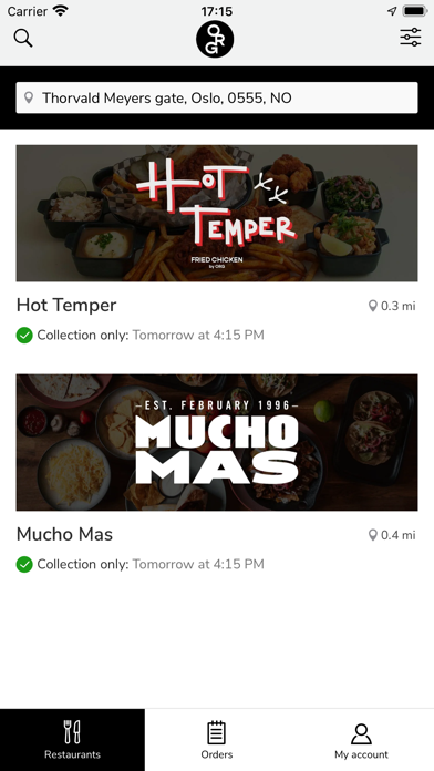 Oslo Restaurant Group Screenshot