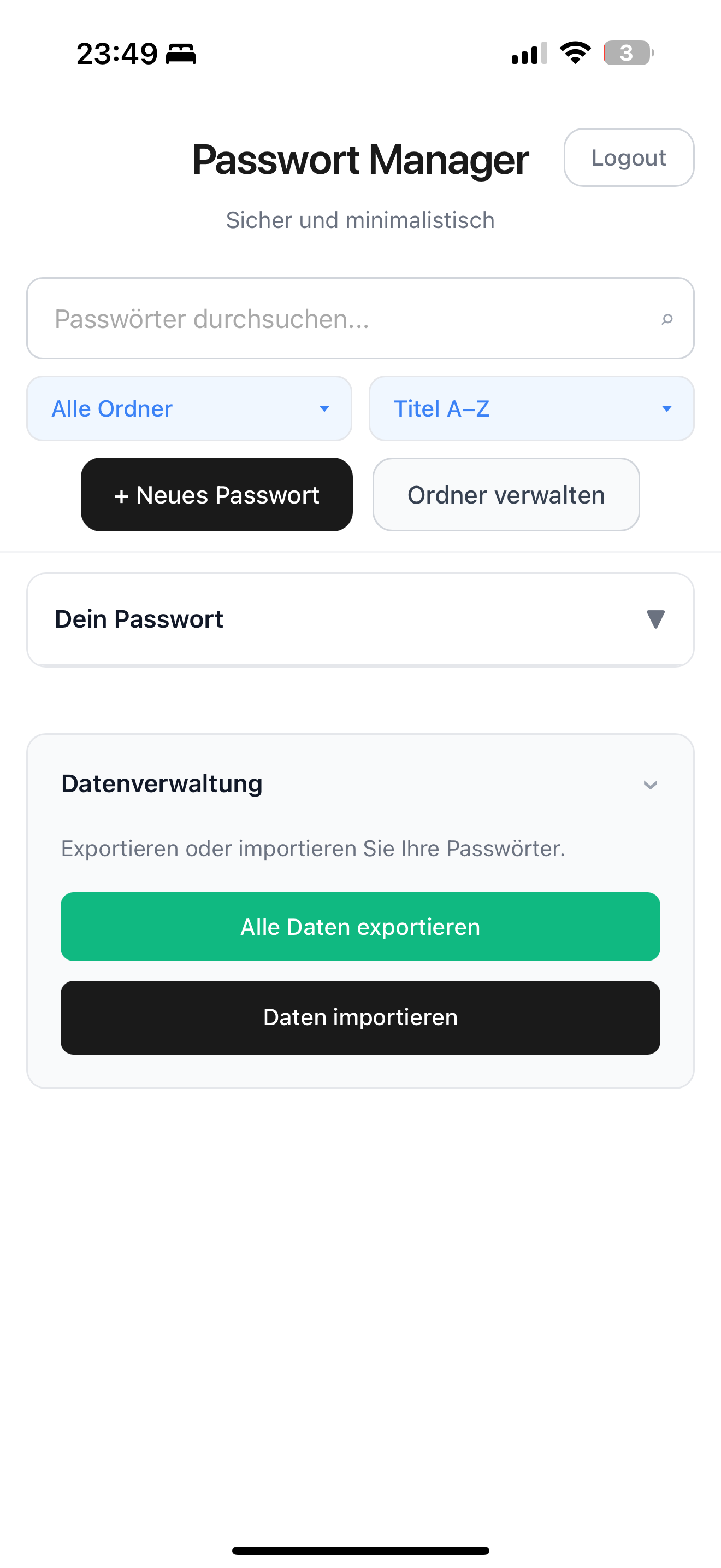 Dein Lokaler PasswortManager