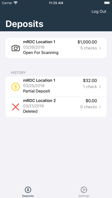 One Florida Mobile Deposit Screenshot