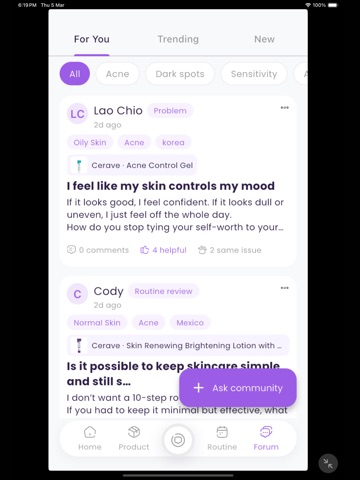 SkinMama: Face Scan & Skincare iPad screenshot