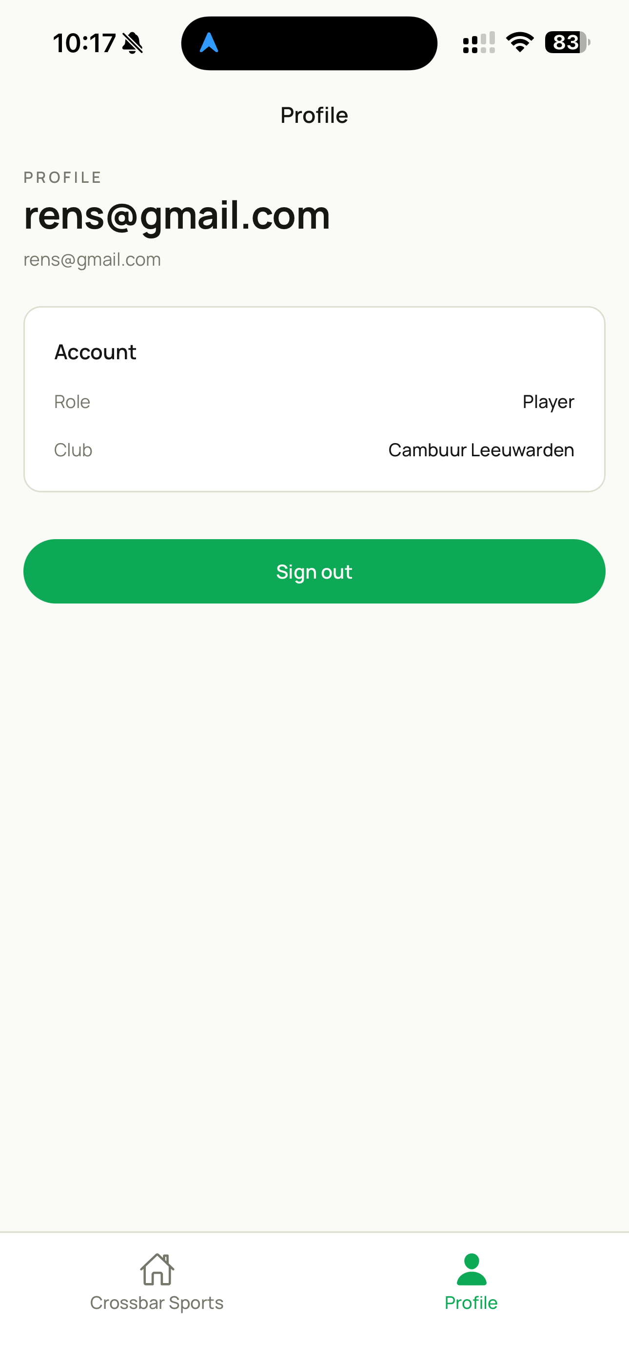 Crossbar Sports screenshot 4