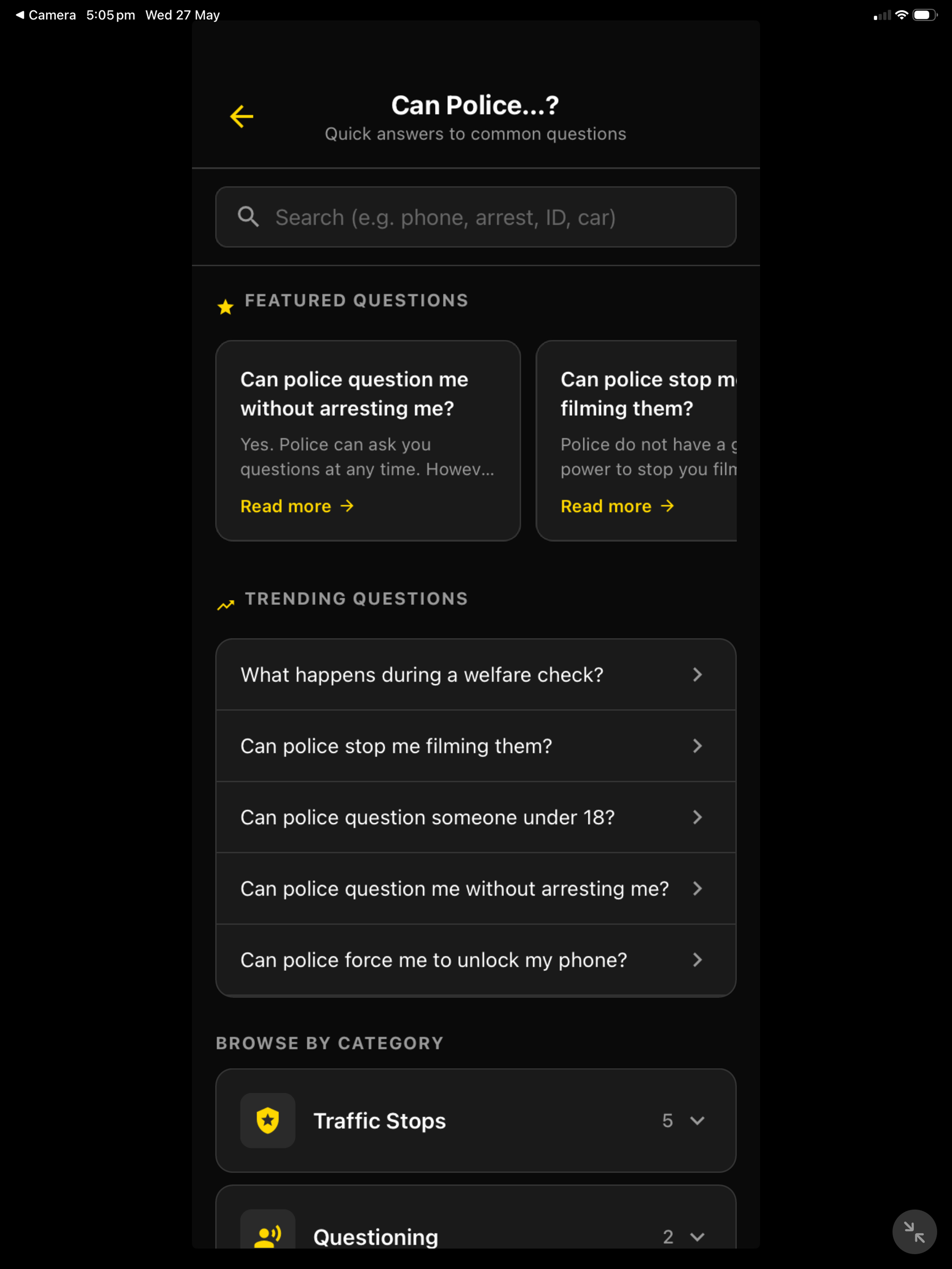 Know Your Rights QLD screenshot 12