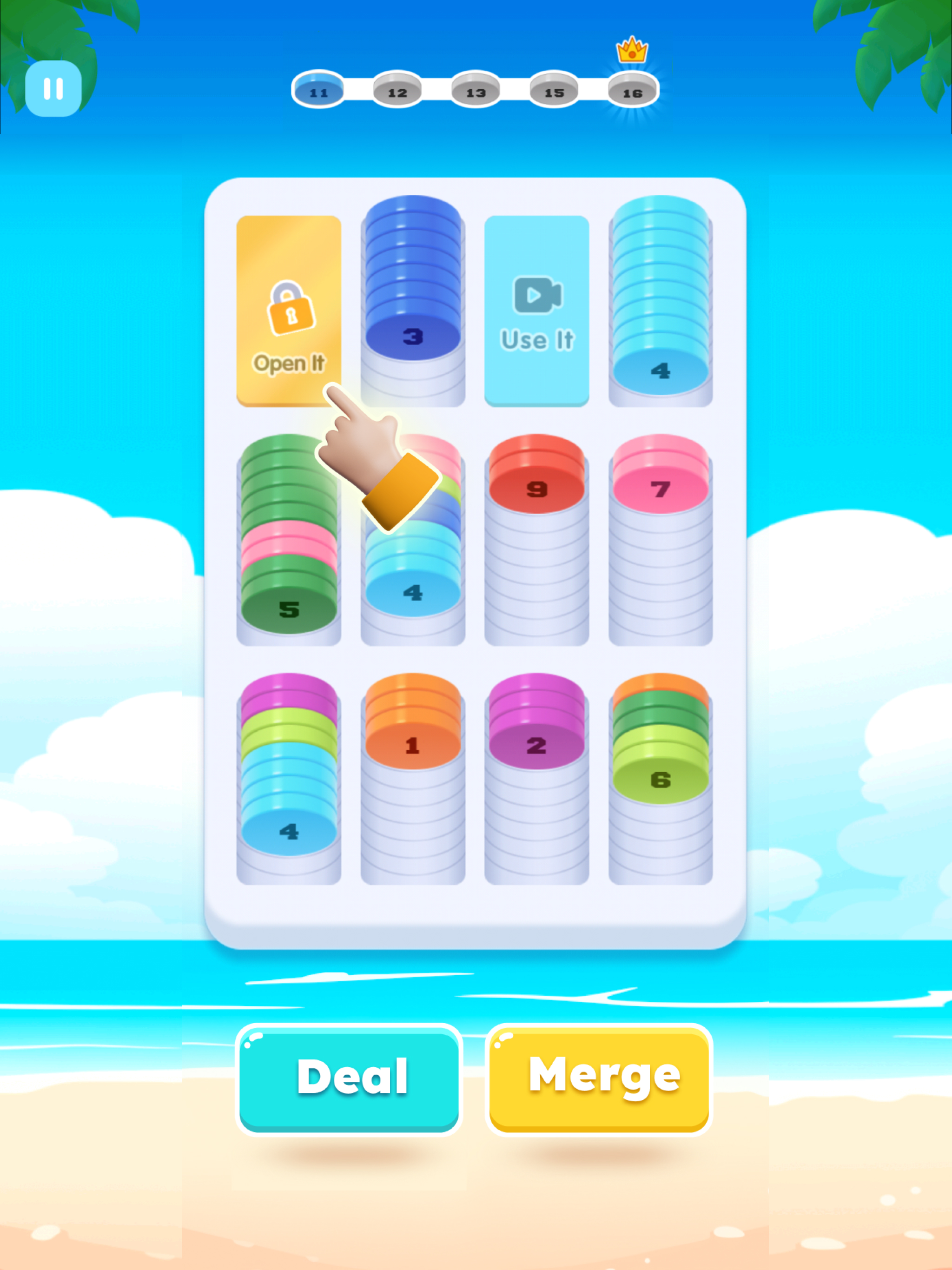 Sort Coins - Chips Merge