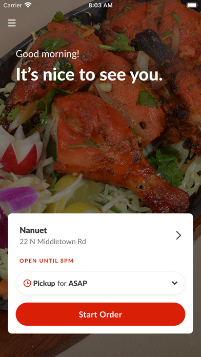 Tulsi Fine Indian Cuisine iPhone screenshot 2 - Food & Drink app