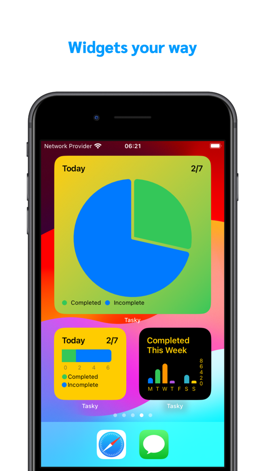 #5. Todo Reminders Widget : Tasky (iOS) 来自: Sufiyan Yasa