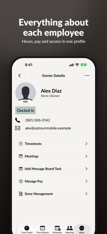 SpotsPOS Employee Time Clock Screenshot 7 of 10