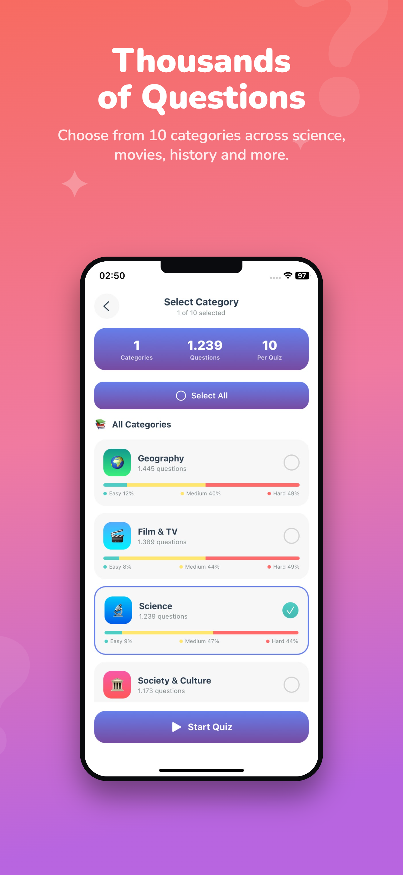 Fun Facts Quiz: Brain Training screenshot 2