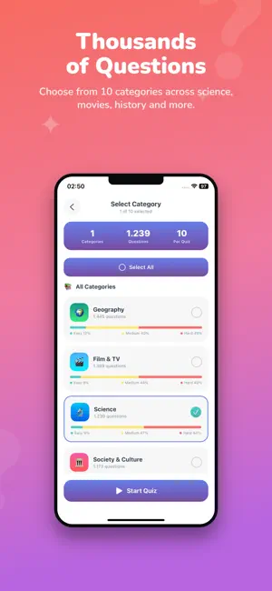 Fun Facts Quiz: Brain Training screenshot 2
