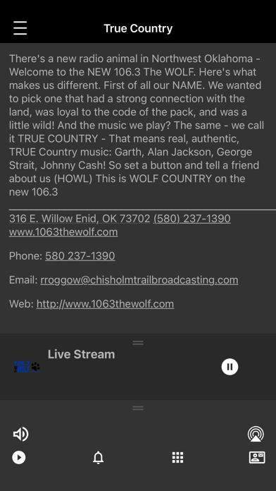 KWOF 106.3 Screenshot