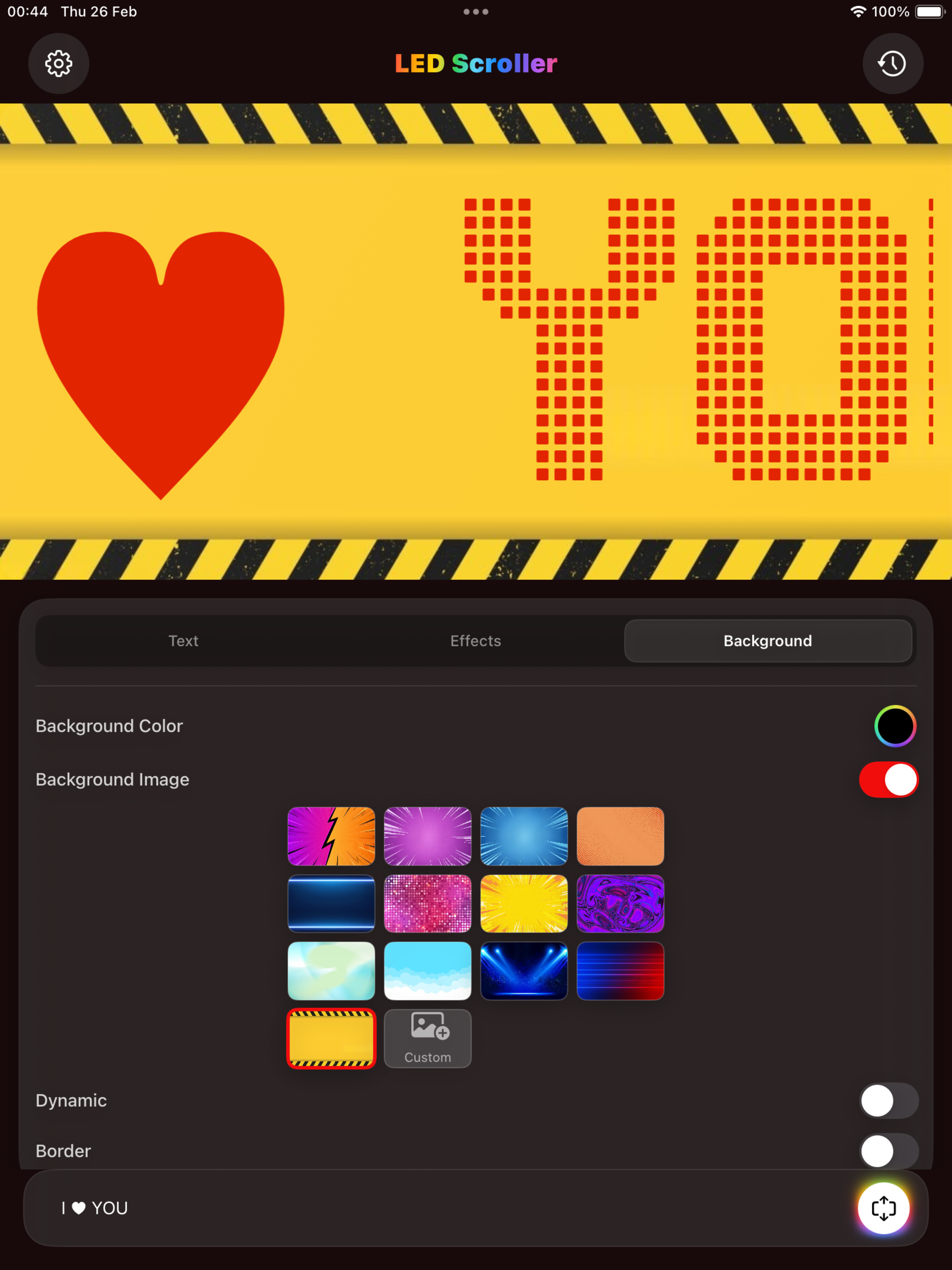 LED Banner App.