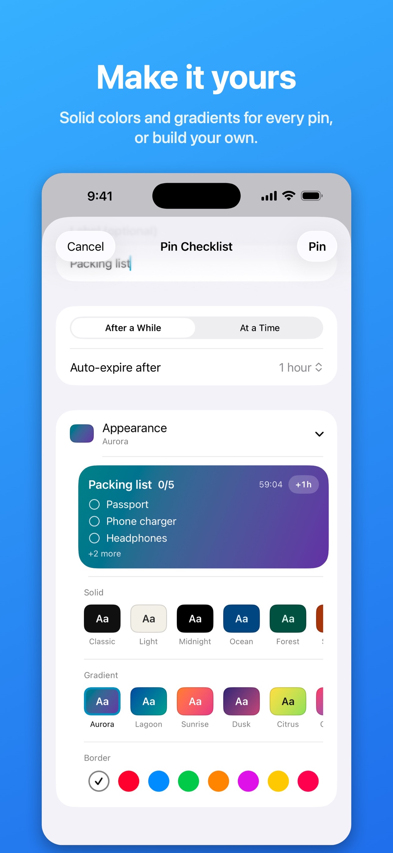 Screenshot 5 of Glance: Pin to Lock Screen