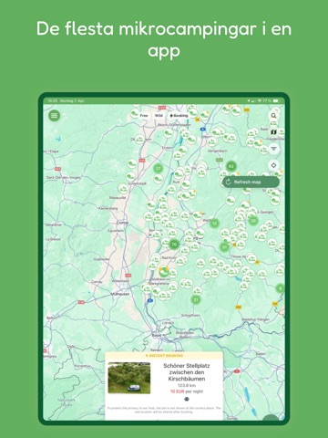 StayFree: Camping Ställplats iPad screenshot 8